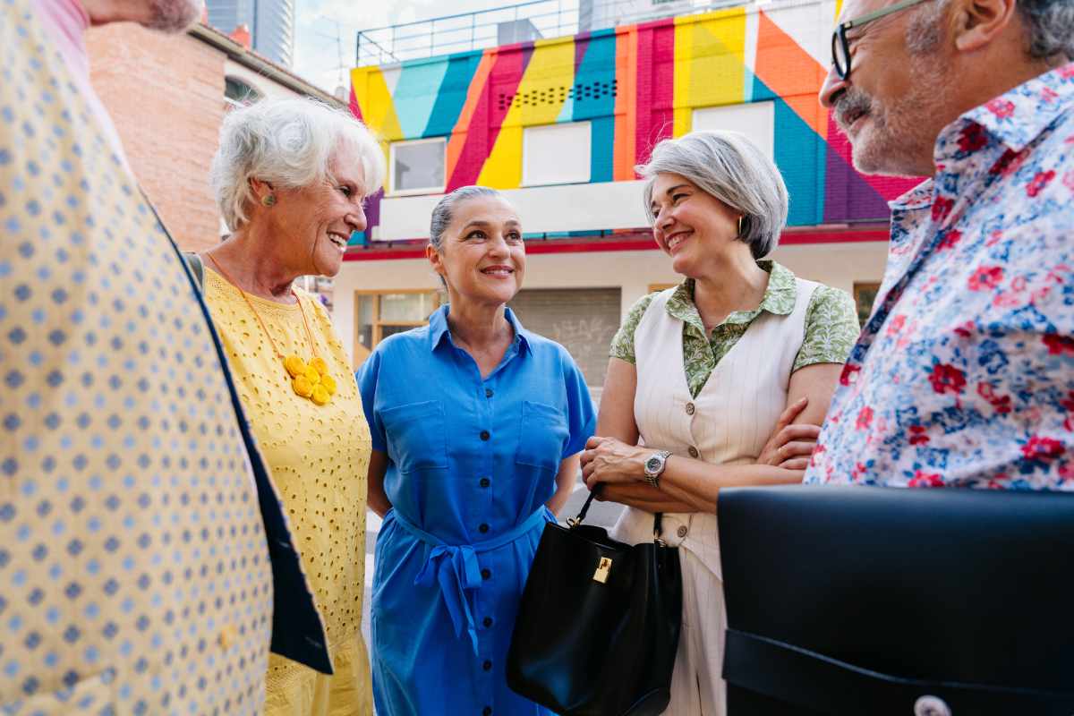 group of seniors meeting