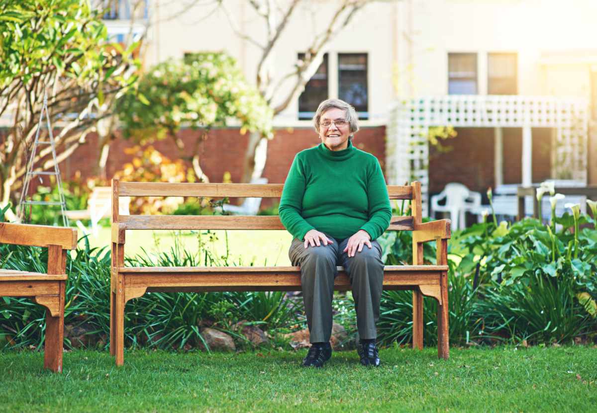 woman at retirement village